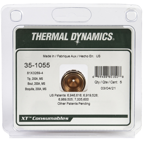 ‎Thermal Dynamics 100 Amp Mild Steel Tip, XT-301